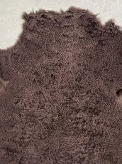 画像5: ムートン毛皮　Wフェイス　巻き毛　ブラウン (5)