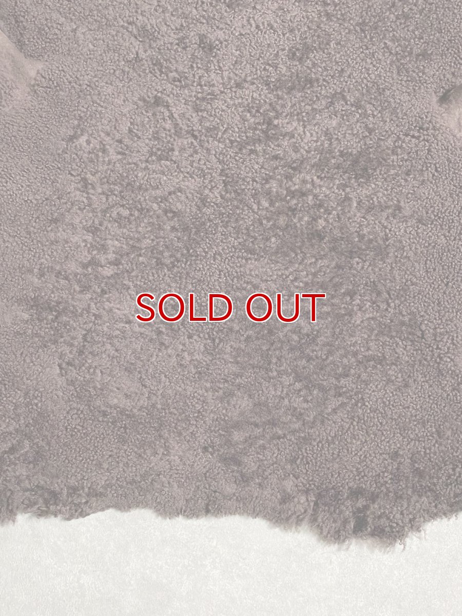 画像6: ムートン毛皮 Wフェイス 巻き毛 ブラウン (6)