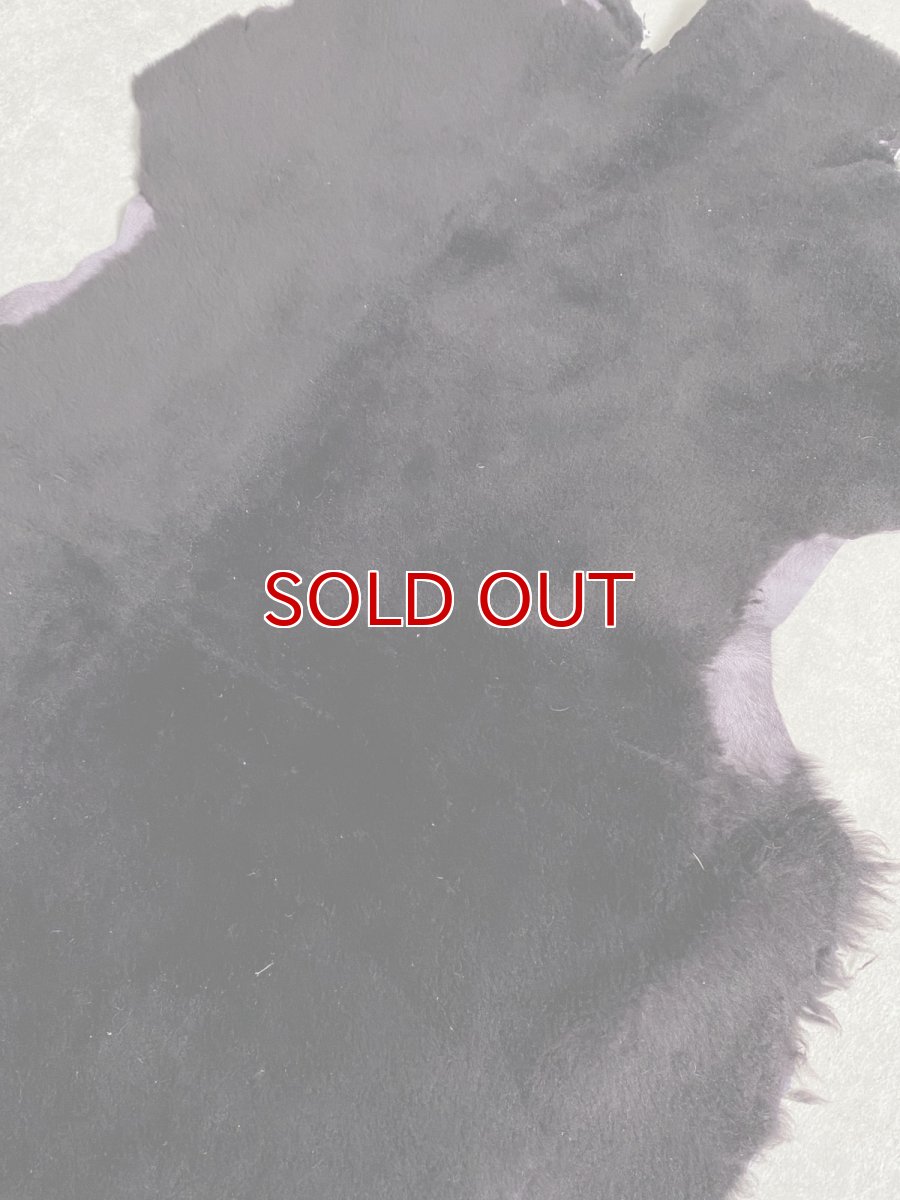 画像3: スパニッシュメリノムートン　毛皮　パープル (3)