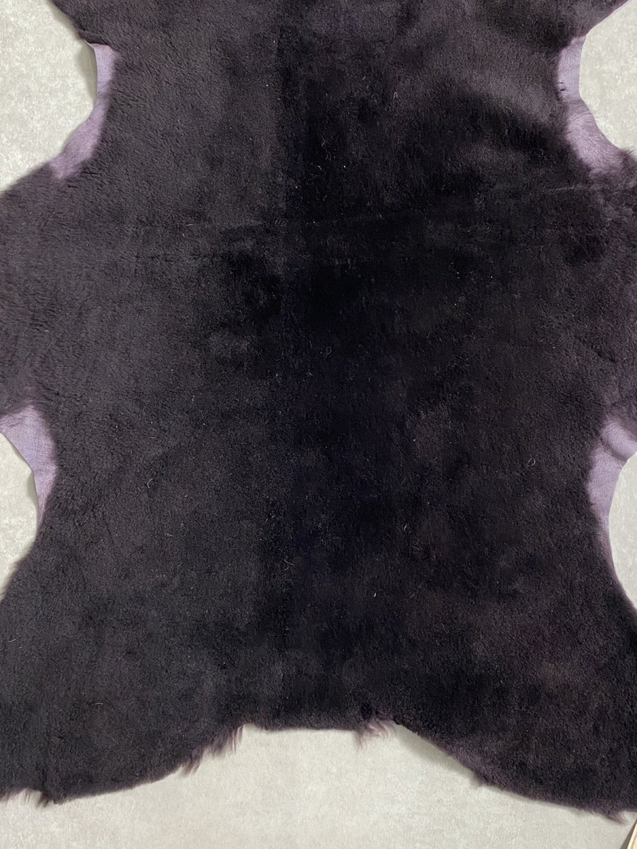 画像6: スパニッシュメリノムートン　毛皮　パープル (6)