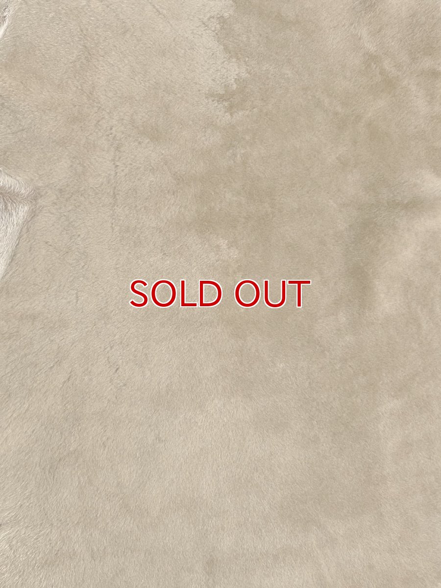 画像4: ムートン毛皮 Wフェイス ライトブラウン (4)