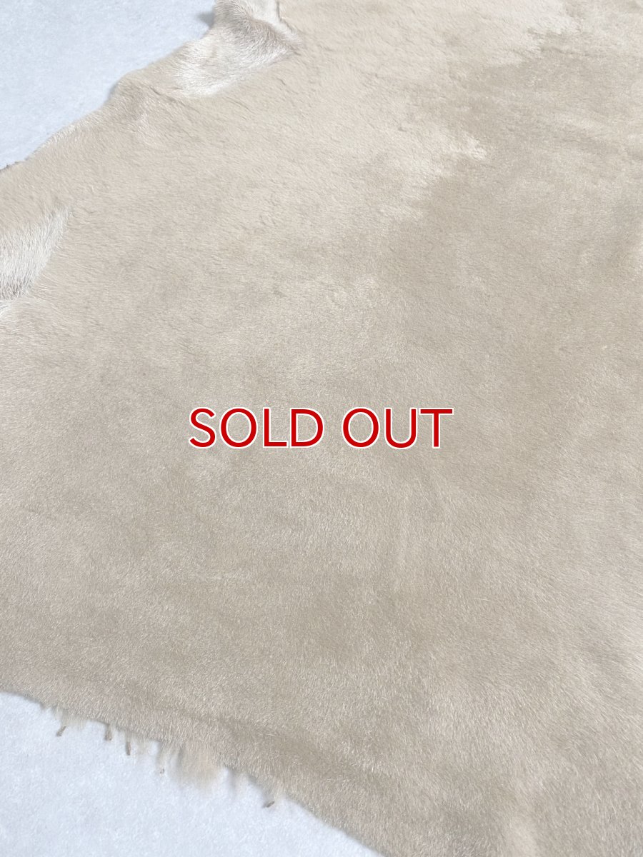 画像8: ムートン毛皮 Wフェイス ライトブラウン (8)