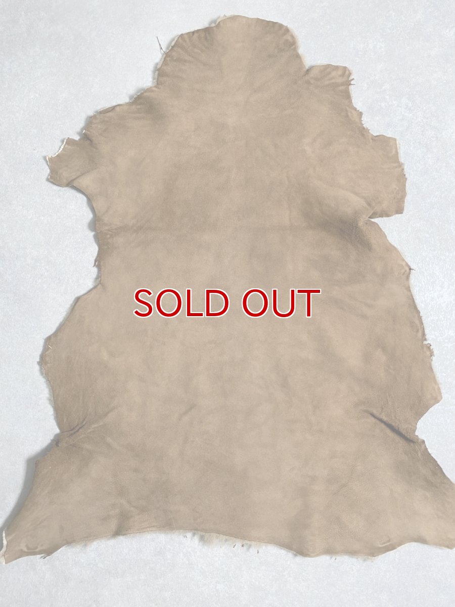 画像10: ムートン毛皮 Wフェイス ライトブラウン (10)