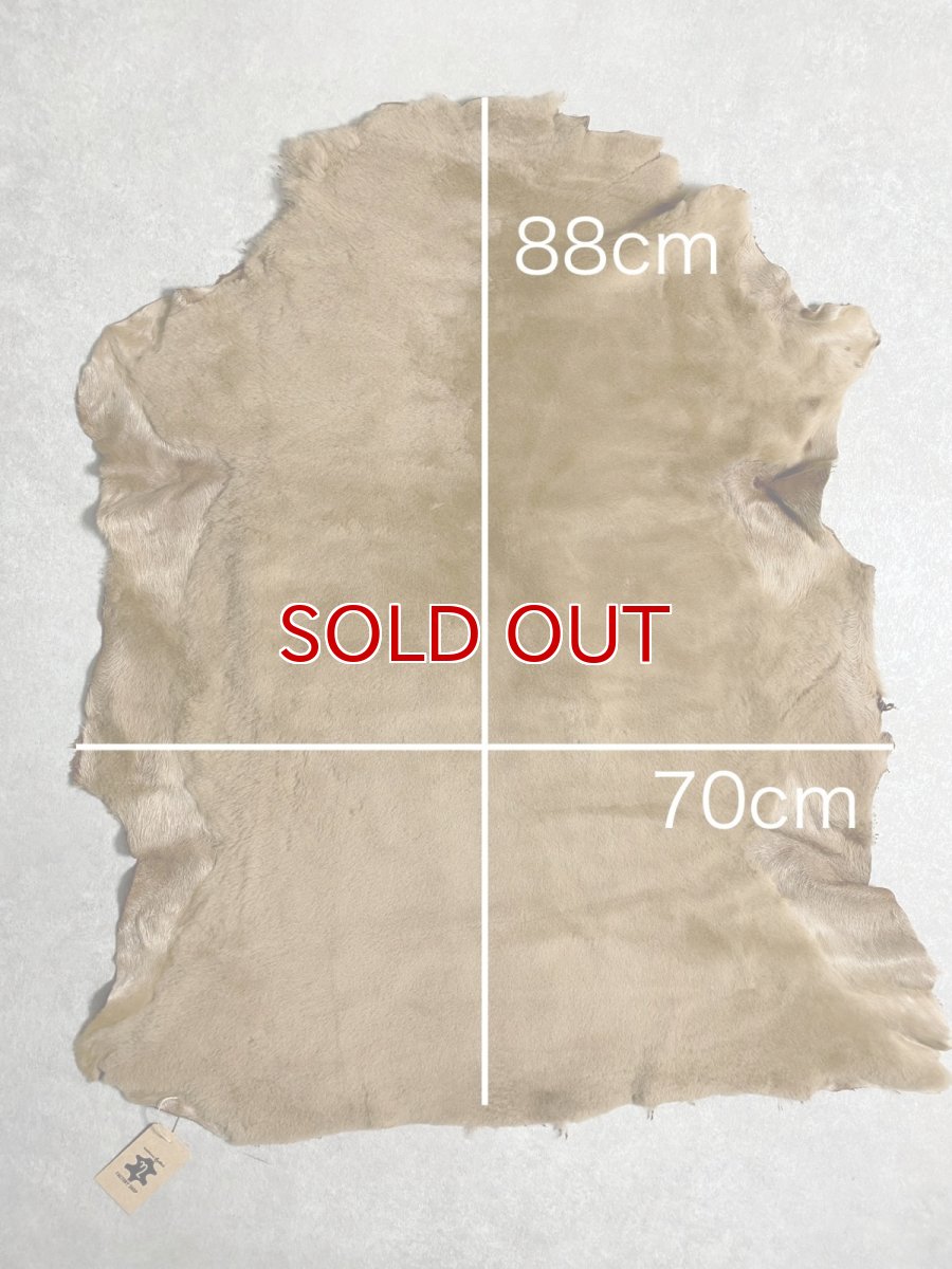 画像9: ムートン毛皮 Wフェイス ライトブラウン (9)