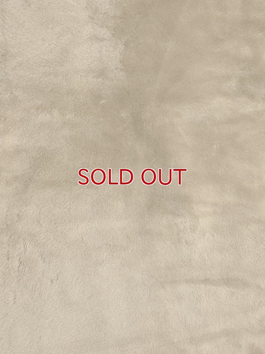 画像2: ムートン毛皮 Wフェイス ライトブラウン (2)