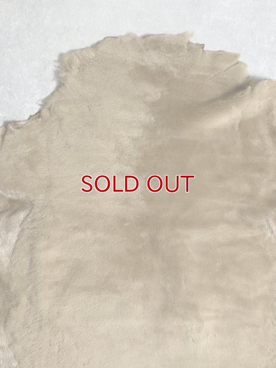 画像6: ムートン毛皮 Wフェイス ライトブラウン (6)