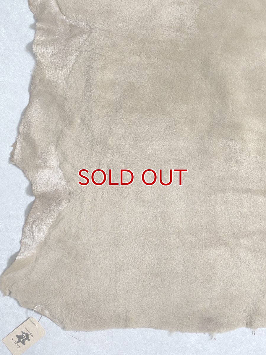 画像7: ムートン毛皮 Wフェイス ライトブラウン (7)