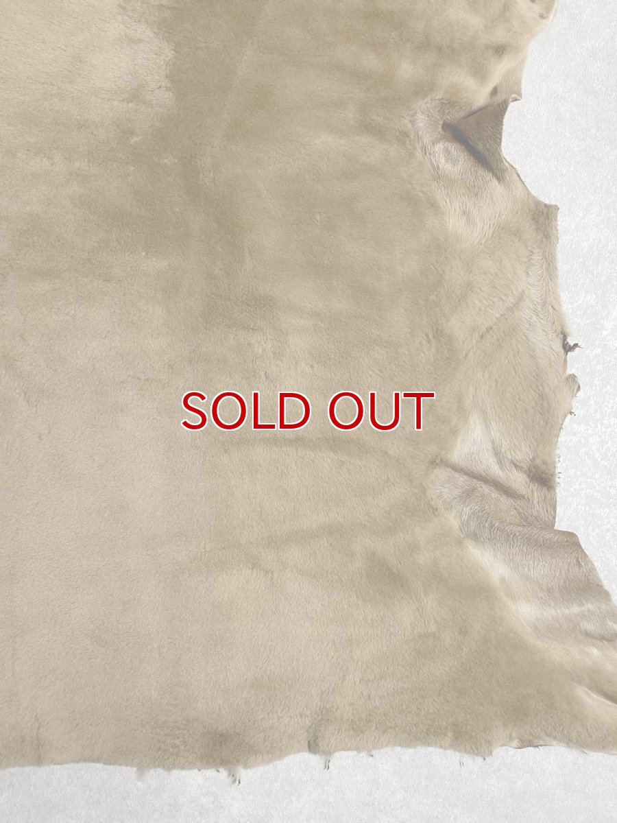 画像8: ムートン毛皮 Wフェイス ライトブラウン (8)