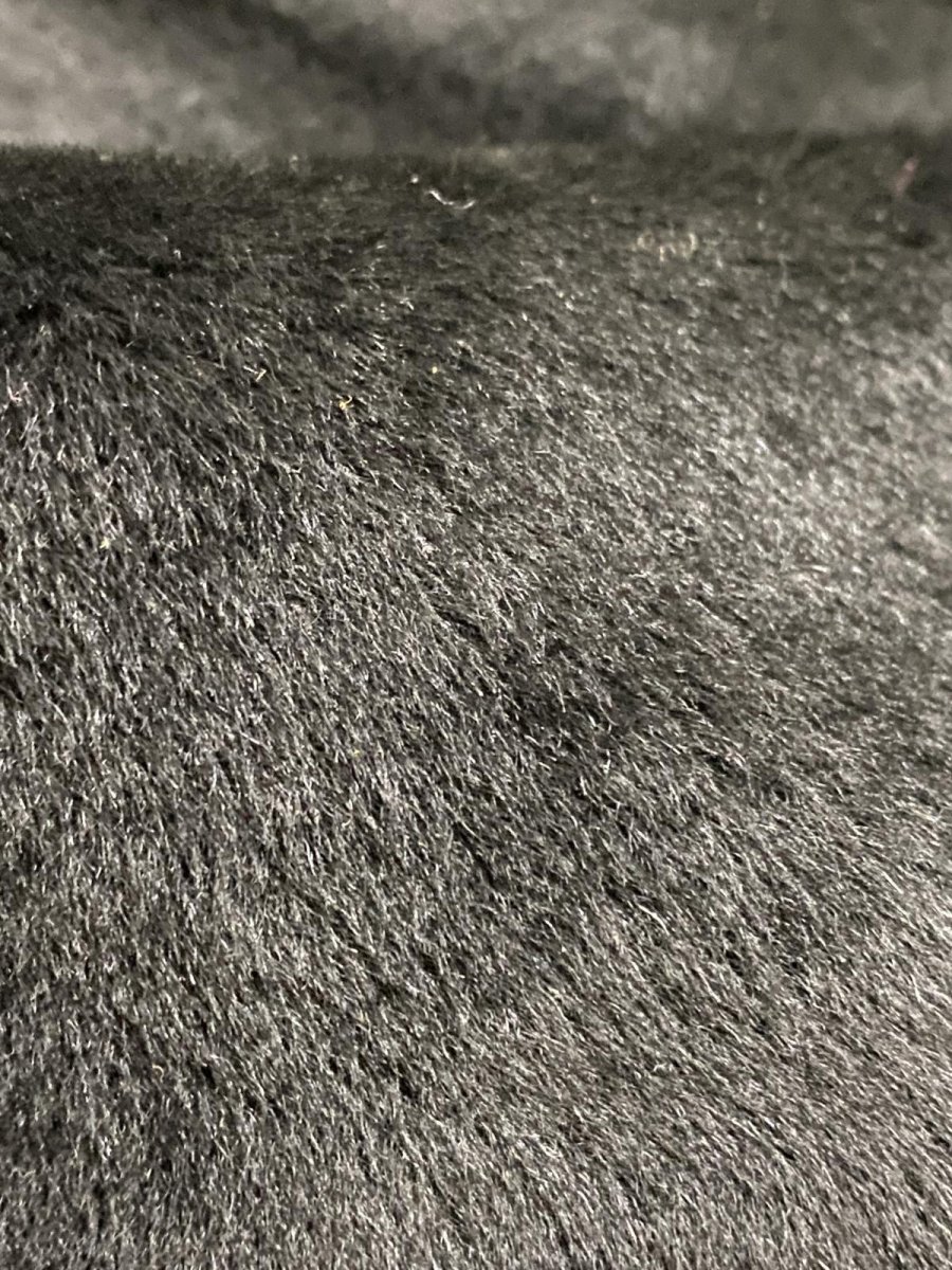 画像6: ムートン毛皮　Wフェイス　ブラック (6)