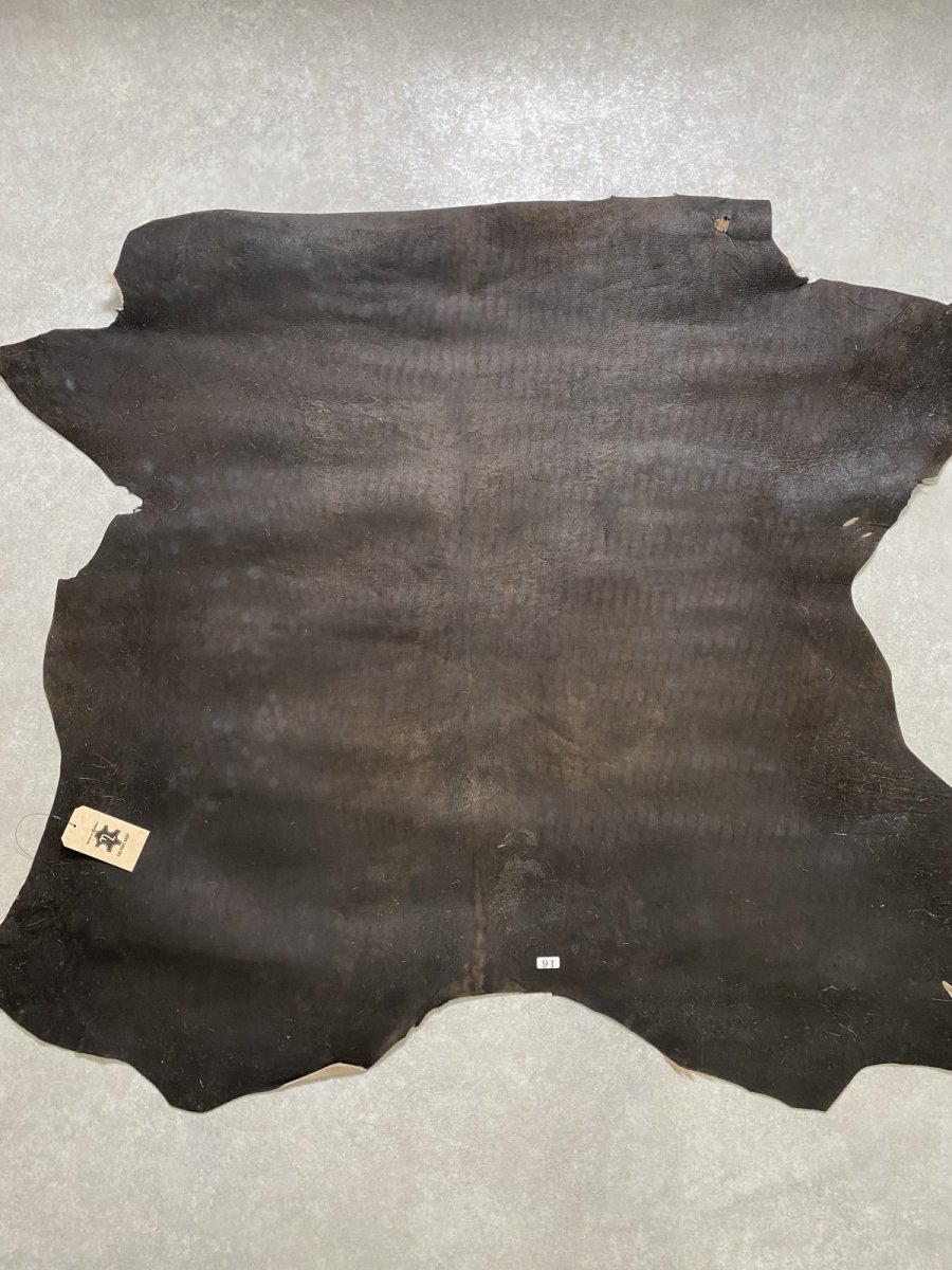 画像9: ヘアーカーフ　ベージュ　牛革毛付き　毛皮　 (9)