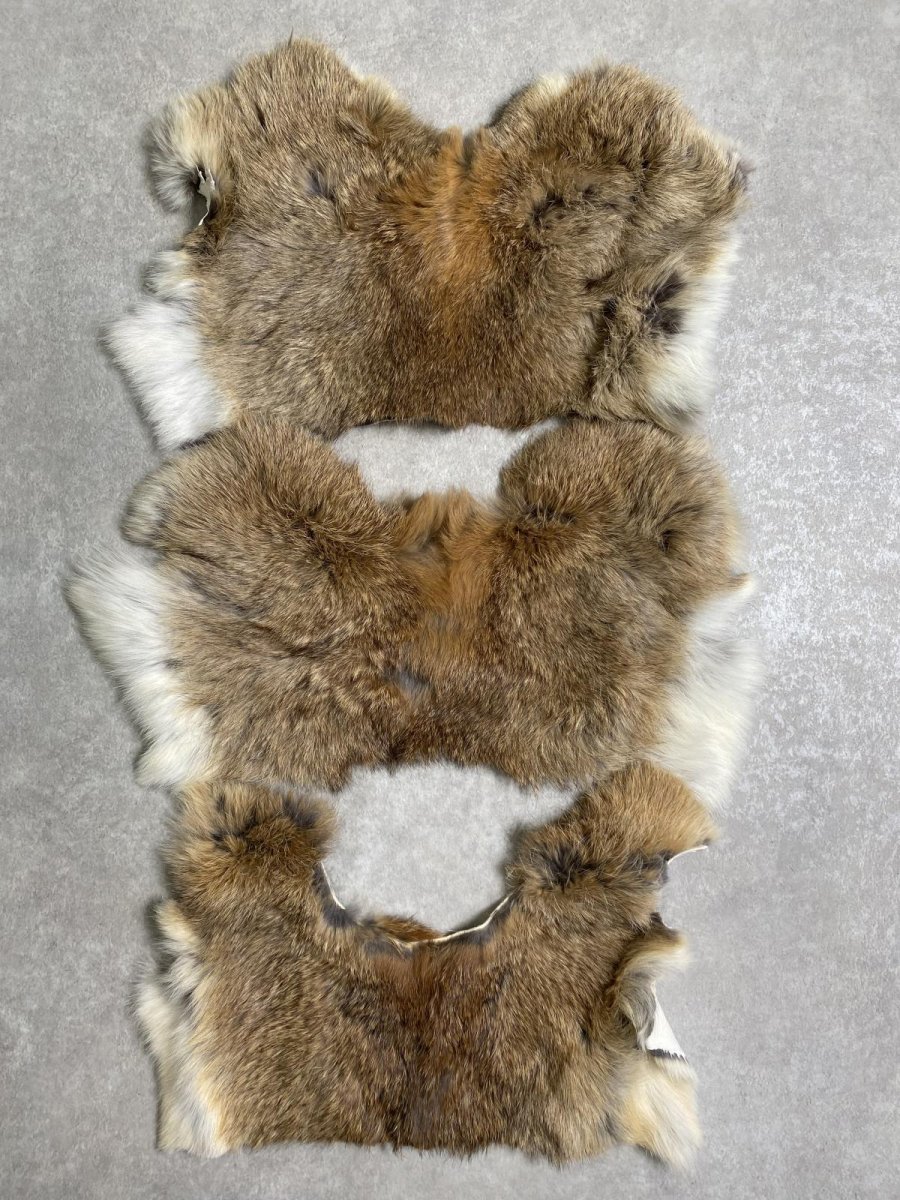 画像1: ラビットファー　ハギレセット　うさぎ毛皮 (1)