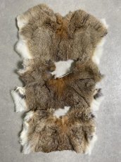 画像1: ラビットファー　ハギレセット　うさぎ毛皮 (1)