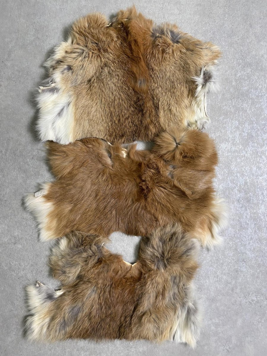 画像1: ラビットファー　ハギレセット　うさぎ毛皮 (1)