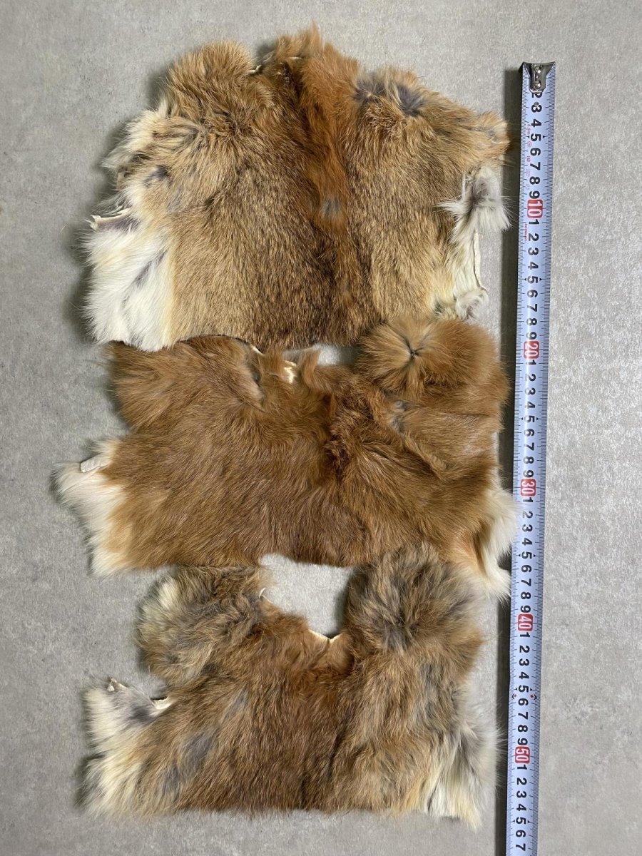 画像3: ラビットファー　ハギレセット　うさぎ毛皮 (3)