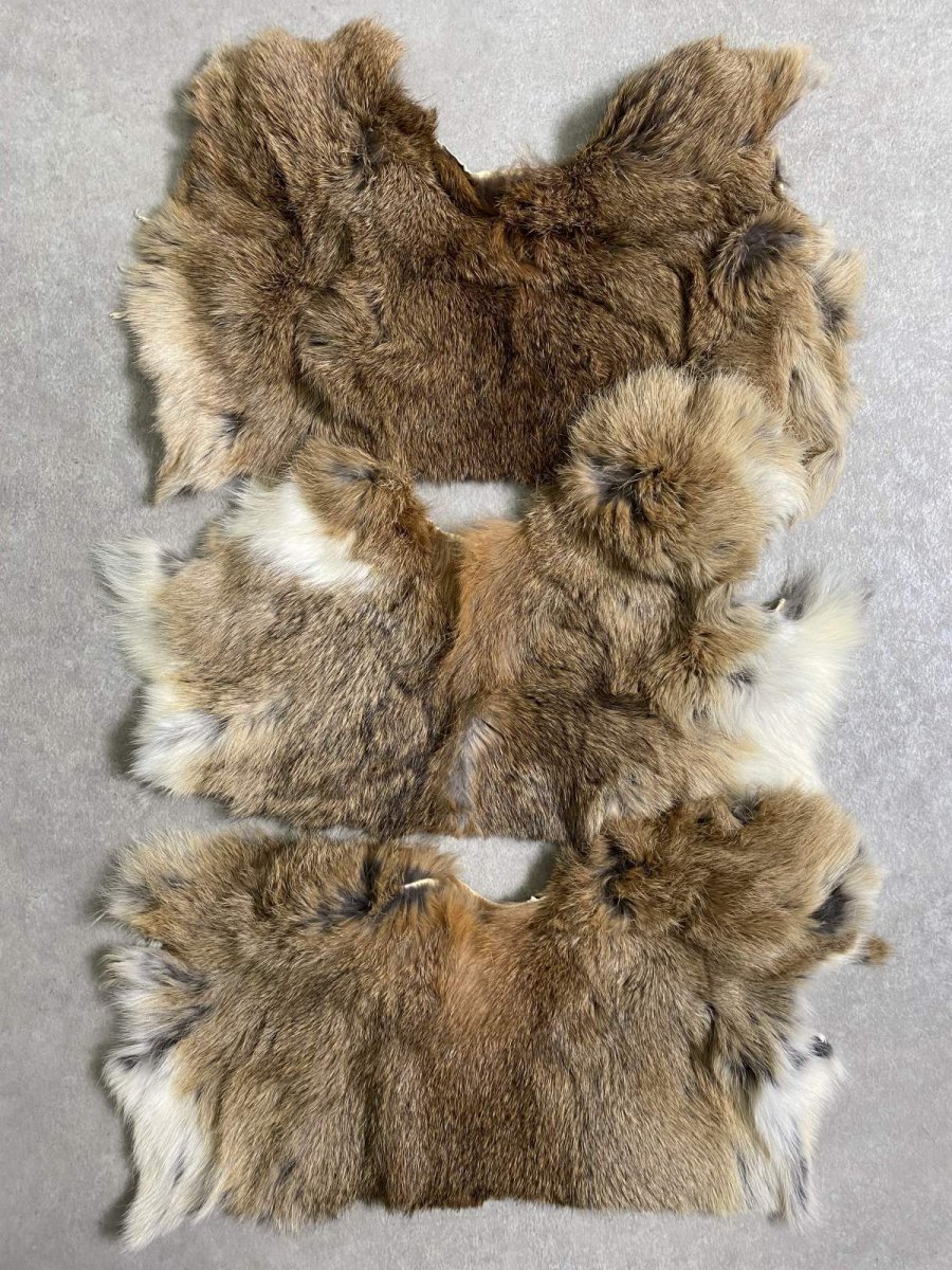 画像1: ラビットファー　ハギレセット　うさぎ毛皮 (1)