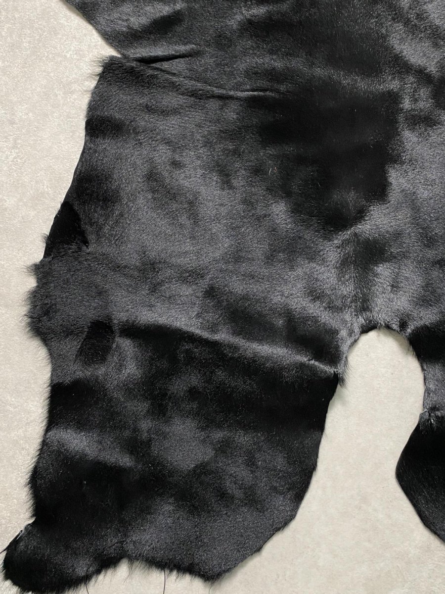 画像5: ヘアーカーフ　ブラック　毛皮　牛革　牛カーフ毛付き (5)