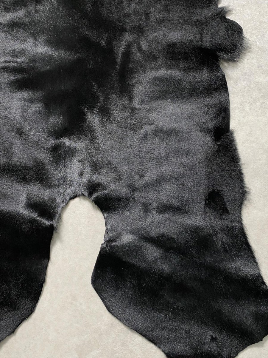 画像6: ヘアーカーフ　ブラック　毛皮　牛革　牛カーフ毛付き (6)