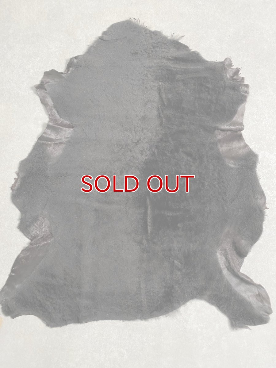 画像1: ムートン毛皮　Wフェイス　ブラウン (1)