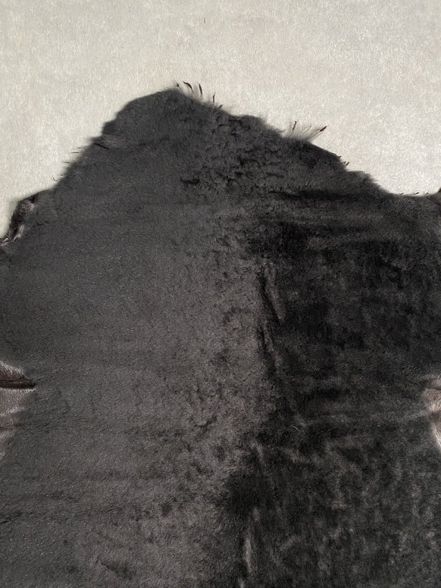画像8: ムートン毛皮 Wフェイス ブラウン (8)