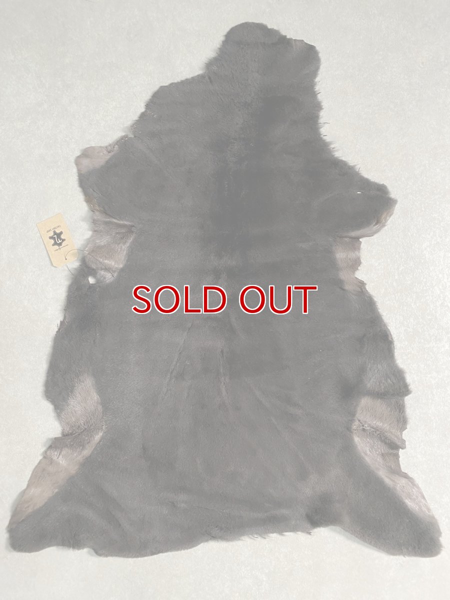 画像1: ムートン毛皮　Wフェイス　ブラウン (1)