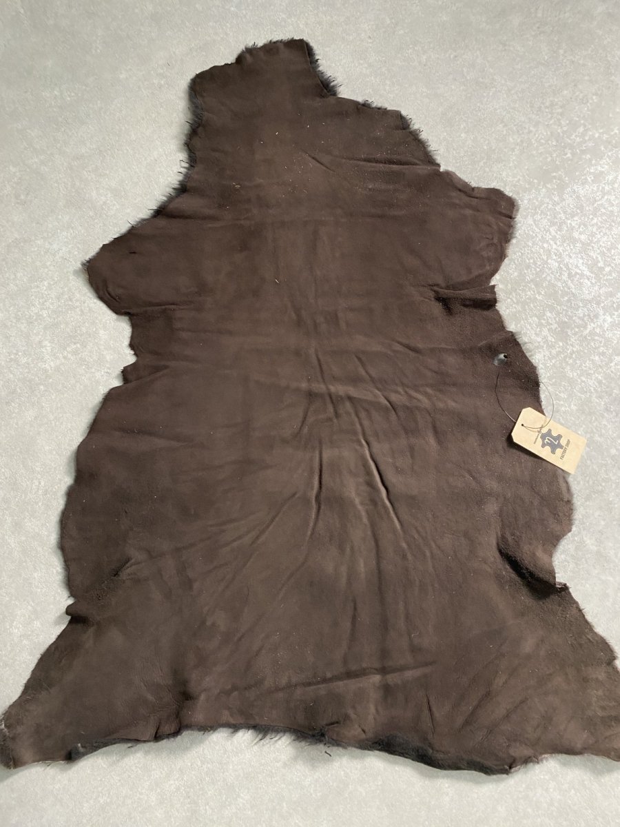 画像9: ムートン毛皮 Wフェイス ブラウン (9)