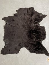 画像1: メリノムートン毛皮　Wフェイス　ブラウン (1)