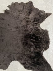 画像2: メリノムートン毛皮　Wフェイス　ブラウン (2)