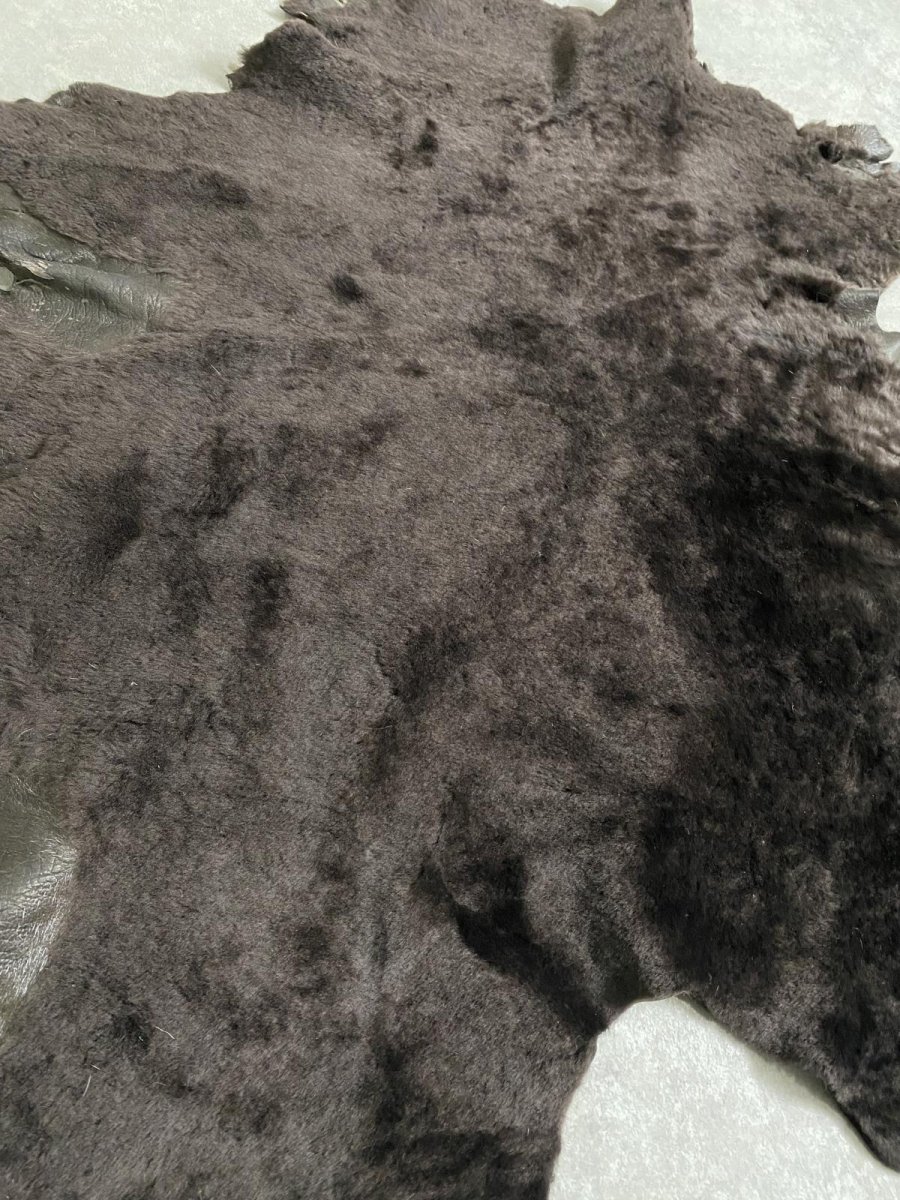 画像4: メリノムートン毛皮　Wフェイス　ブラウン (4)