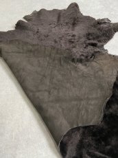 画像6: メリノムートン毛皮　Wフェイス　ブラウン (6)