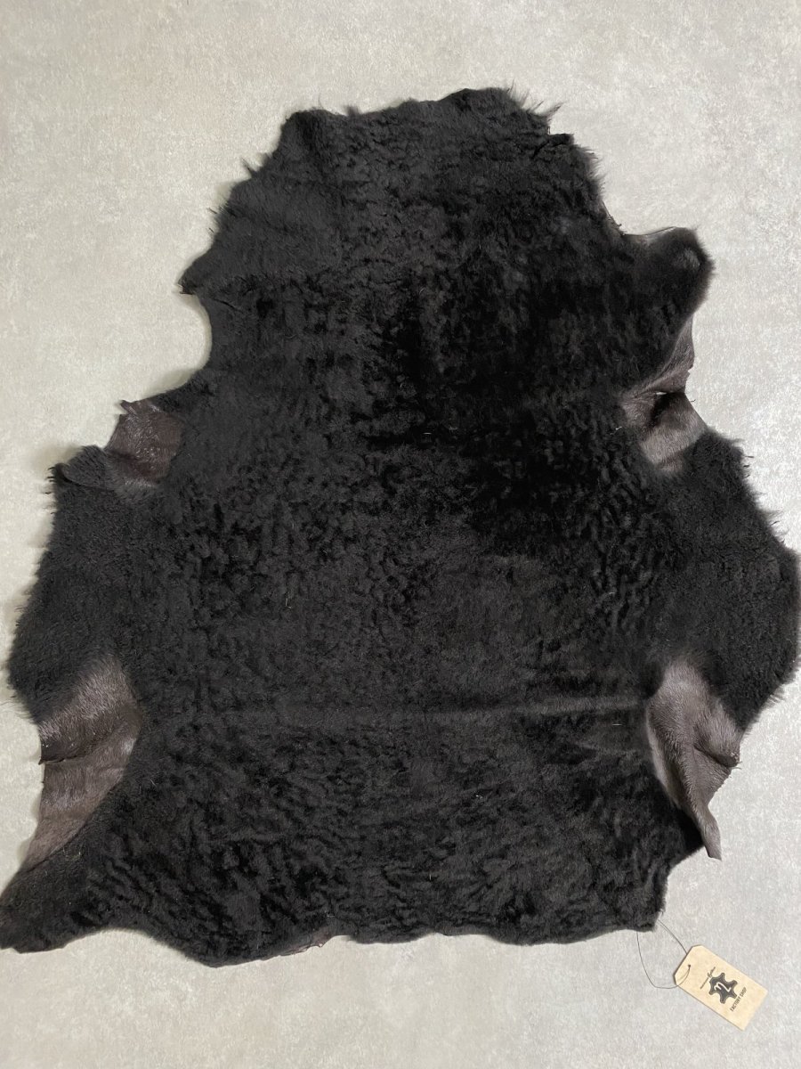 画像1: ムートン毛皮　Wフェイス　ブラウン (1)