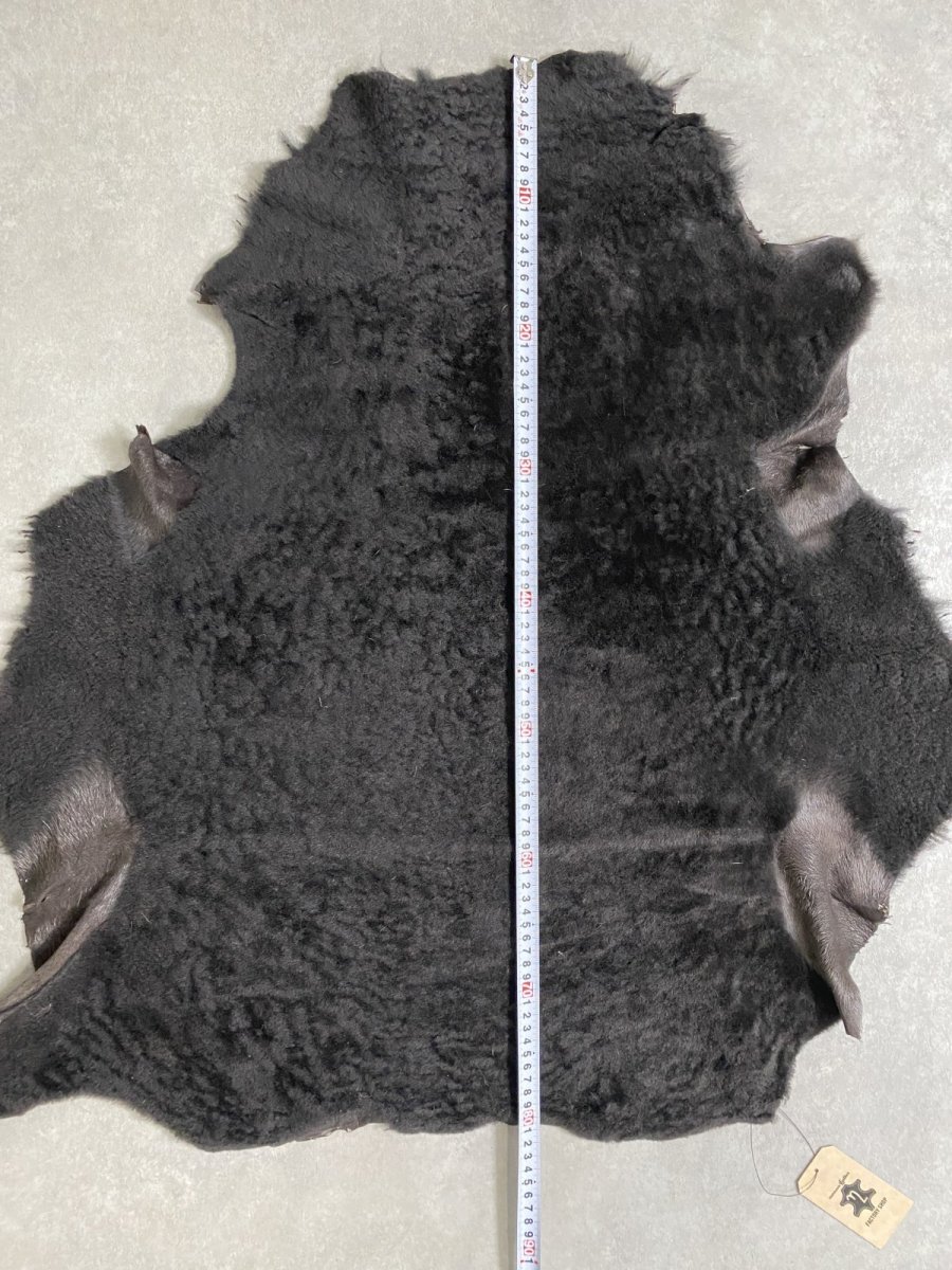 画像10: ムートン毛皮　Wフェイス　ブラウン (10)