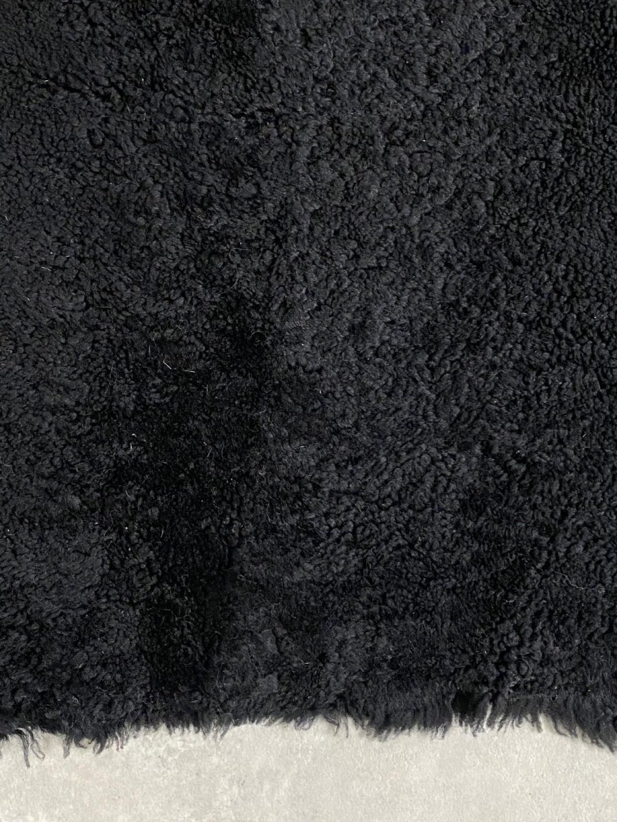 画像6: ムートン毛皮　Wフェイス　巻き毛　ブラック (6)
