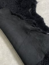 画像7: ムートン毛皮　Wフェイス　巻き毛　ブラック (7)
