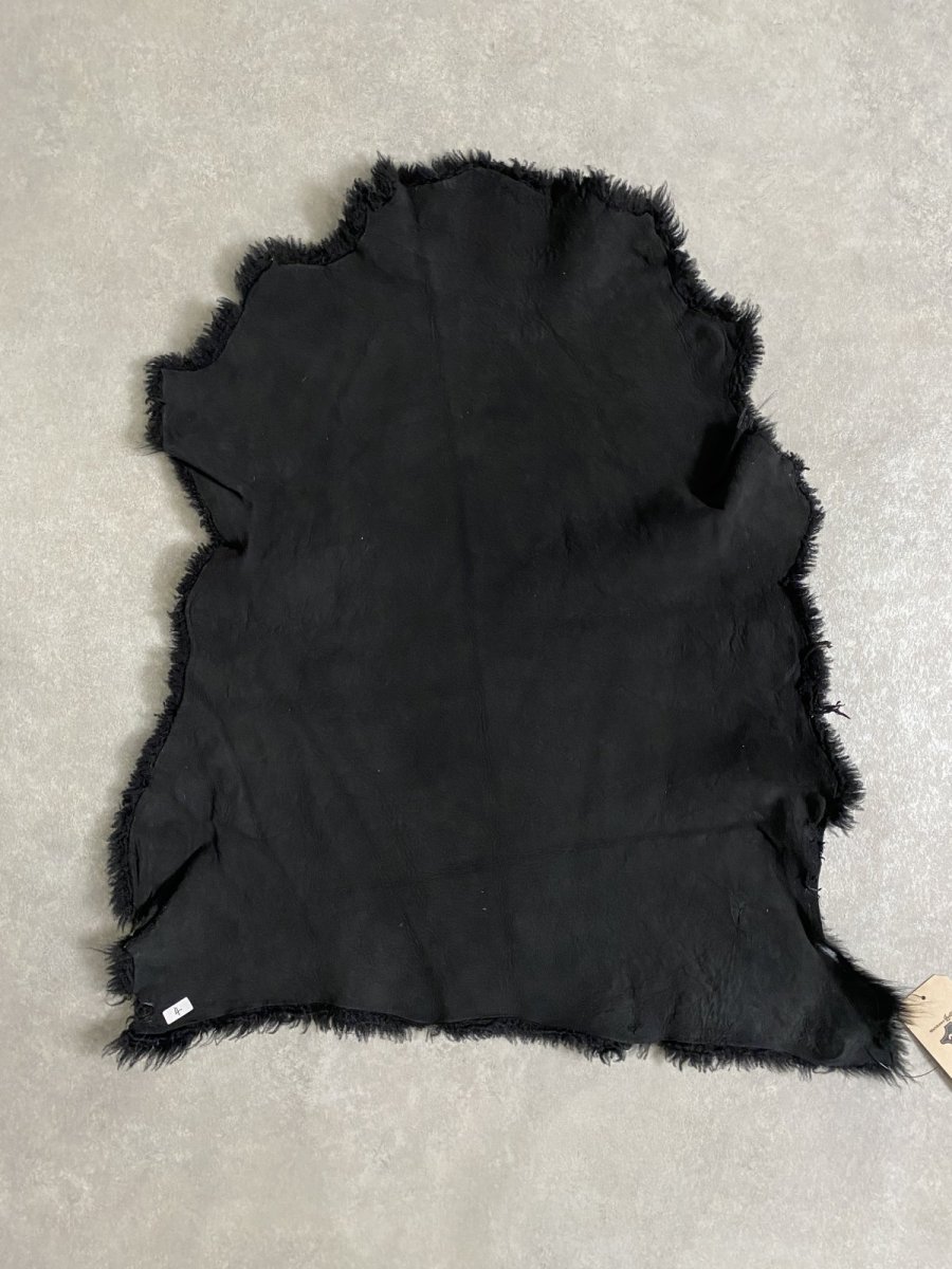 画像10: ムートン毛皮　Wフェイス　巻き毛　ブラック (10)