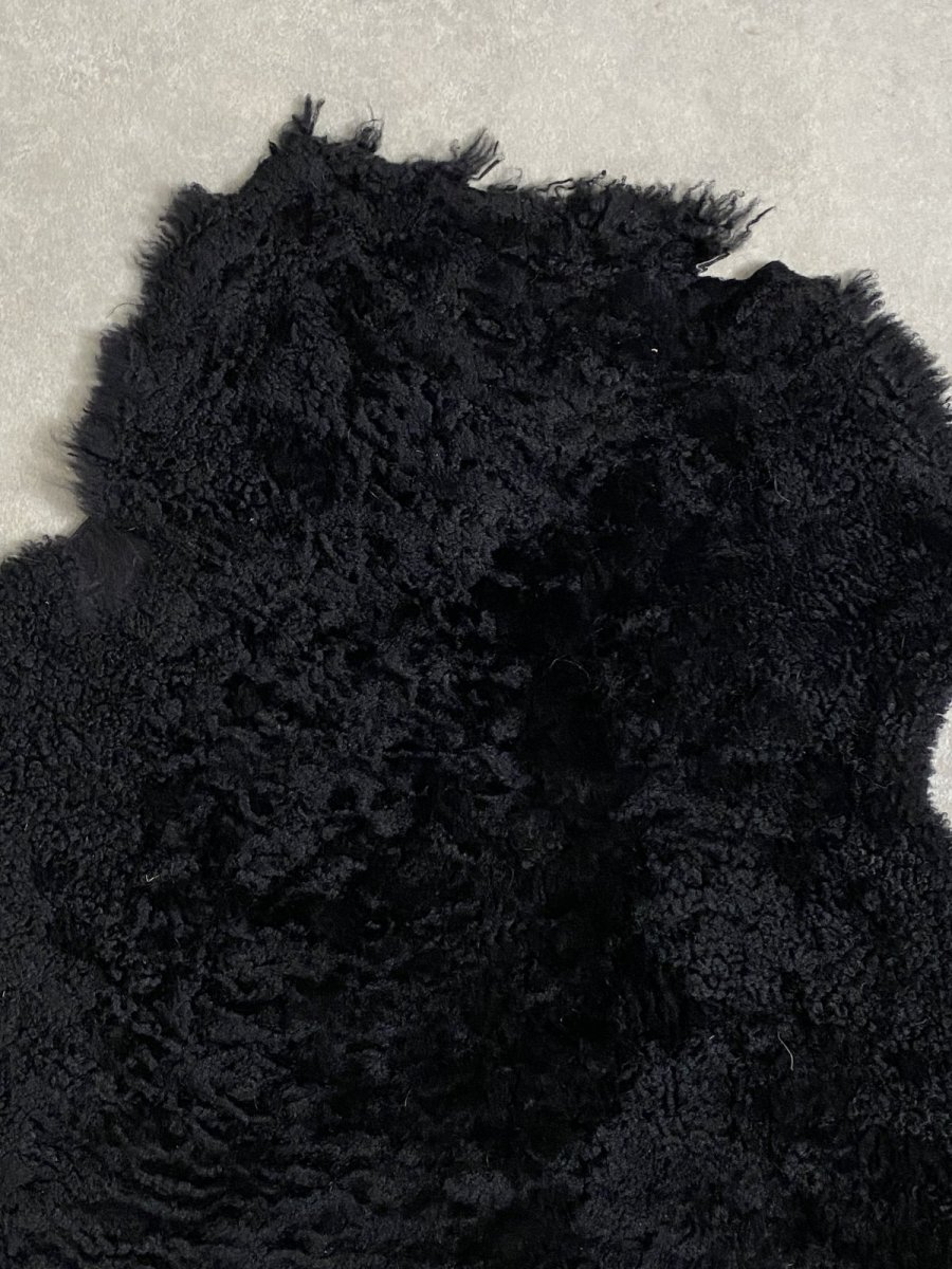 画像3: ムートン毛皮　Wフェイス　巻き毛　ブラック (3)