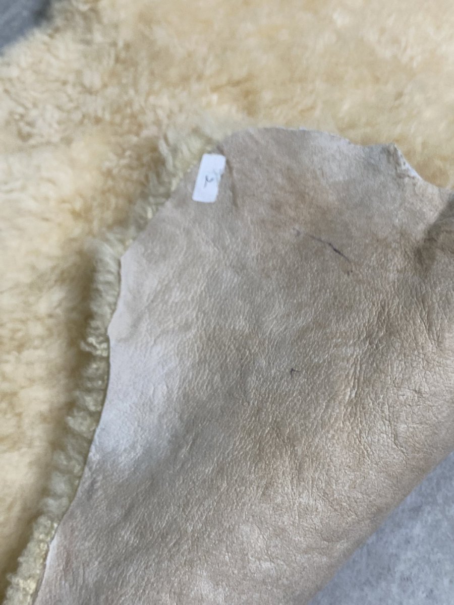 画像8: ムートン毛皮　クリーム (8)