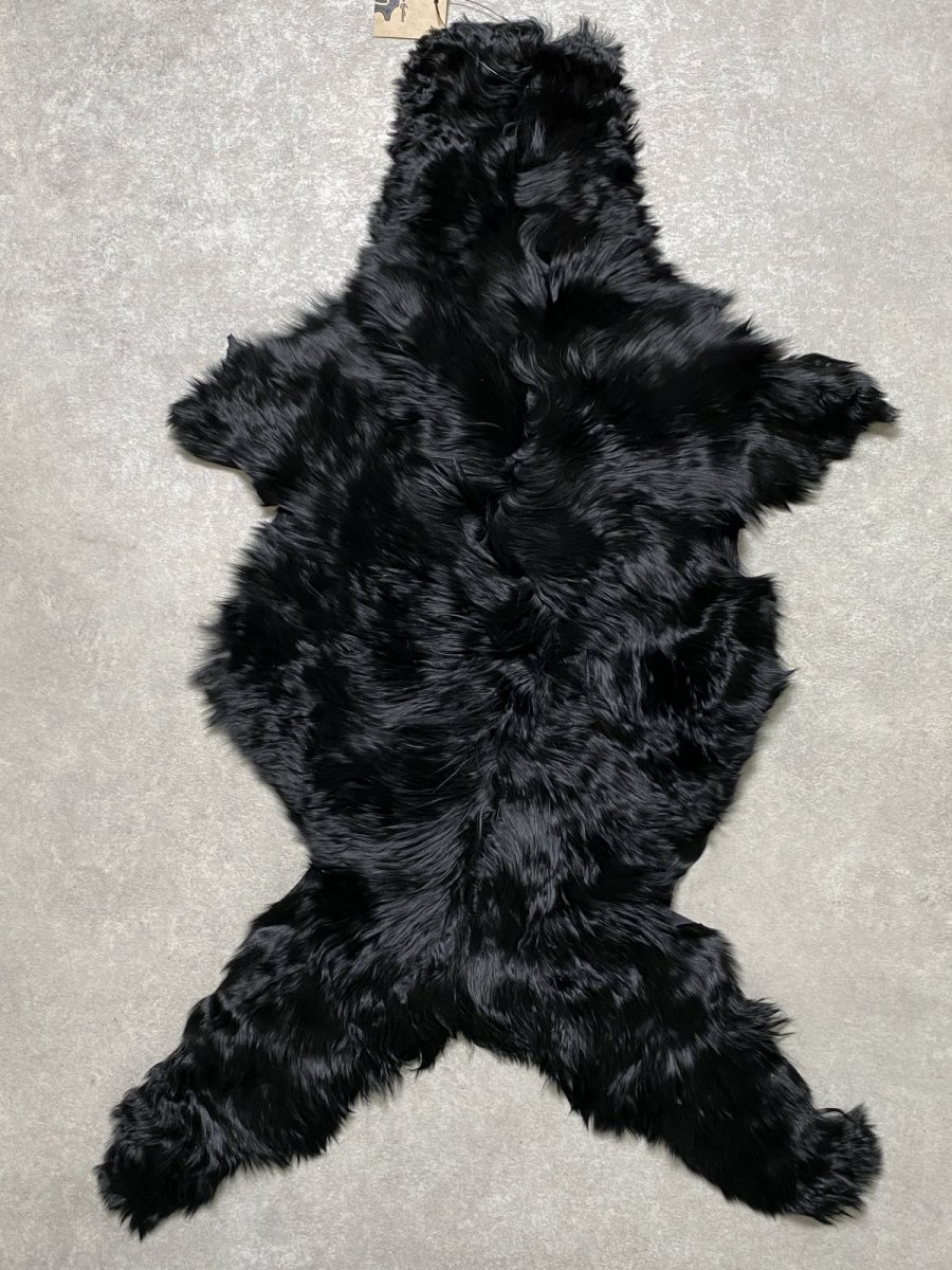 画像1: アルパカ毛皮　ブラック (1)