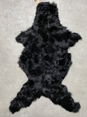 画像1: アルパカ毛皮　ブラック (1)