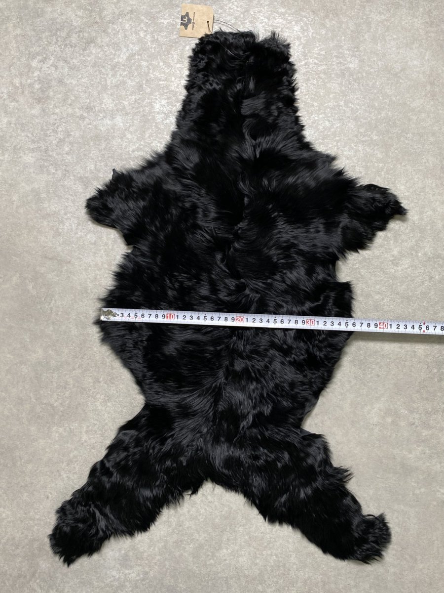 画像10: アルパカ毛皮　ブラック (10)