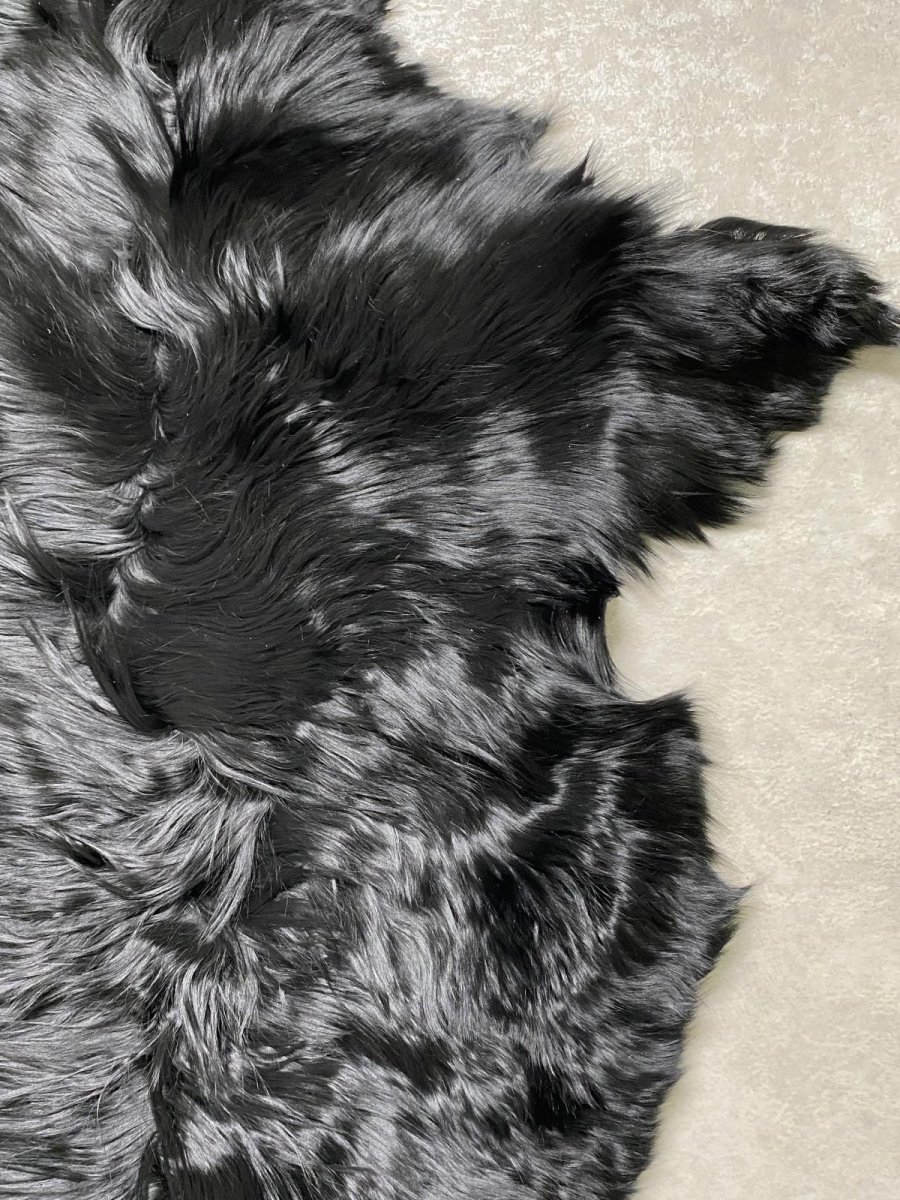 画像4: アルパカ毛皮　ブラック (4)