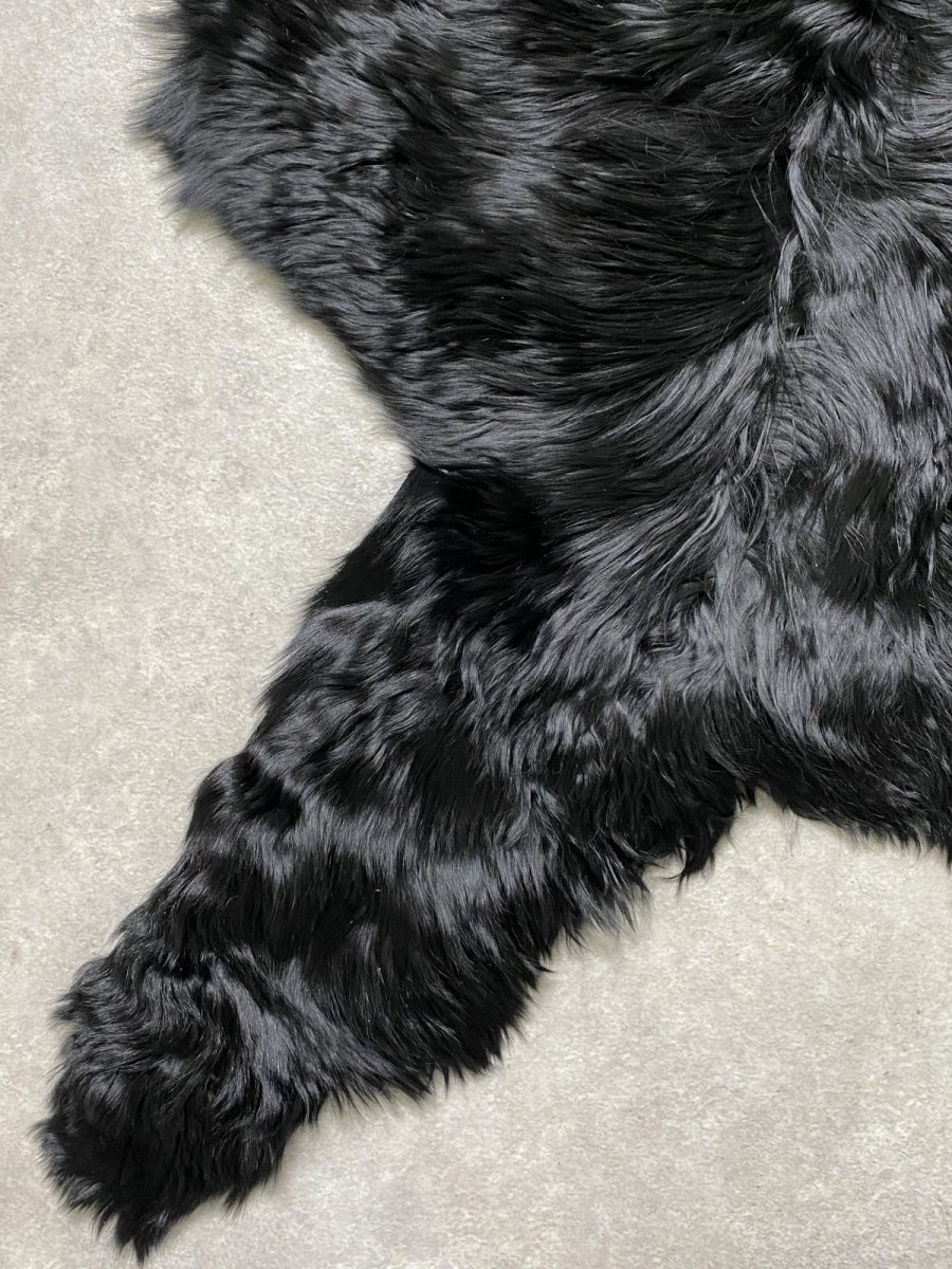 画像5: アルパカ毛皮　ブラック (5)