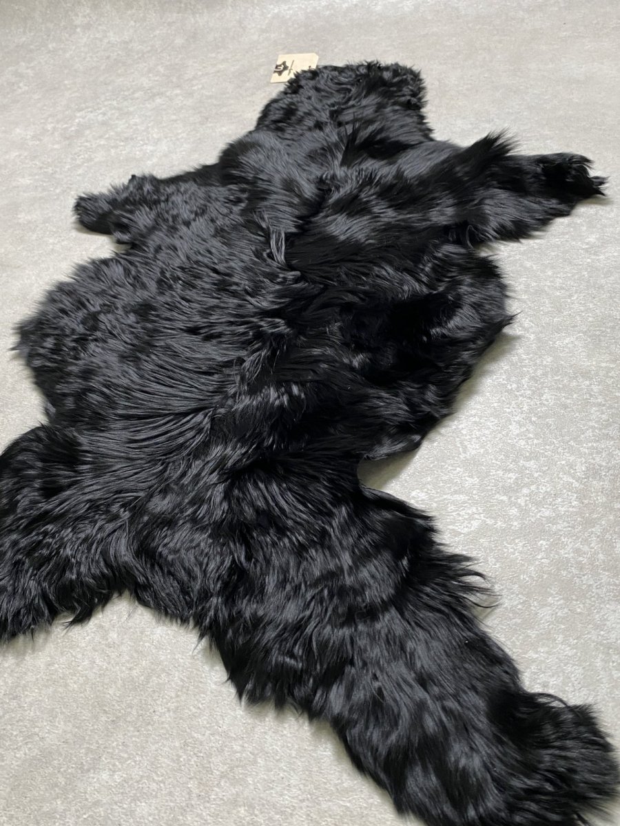 画像7: アルパカ毛皮　ブラック (7)