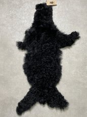 画像1: アルパカ毛皮　ブラック (1)