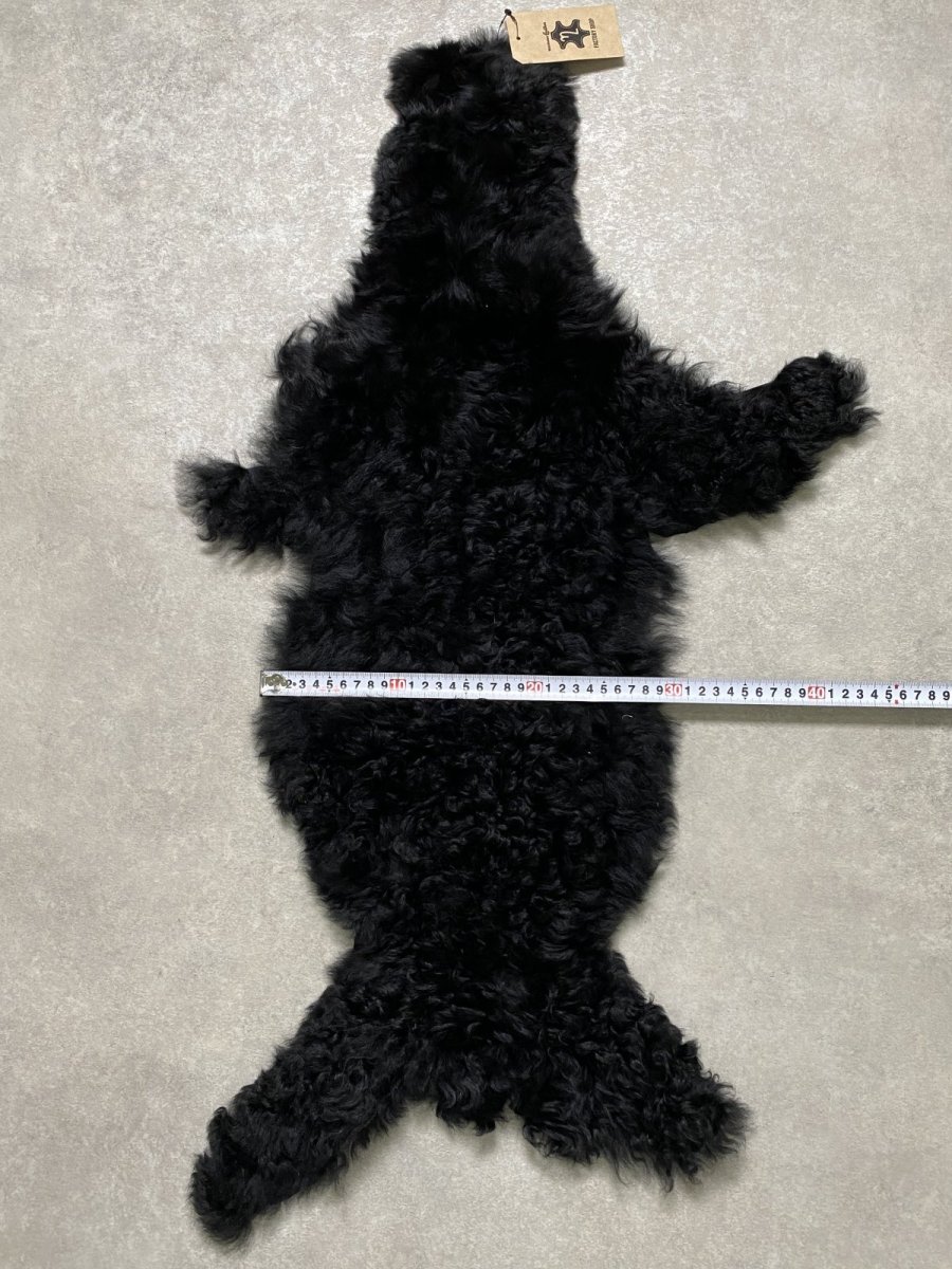 画像10: アルパカ毛皮　ブラック (10)