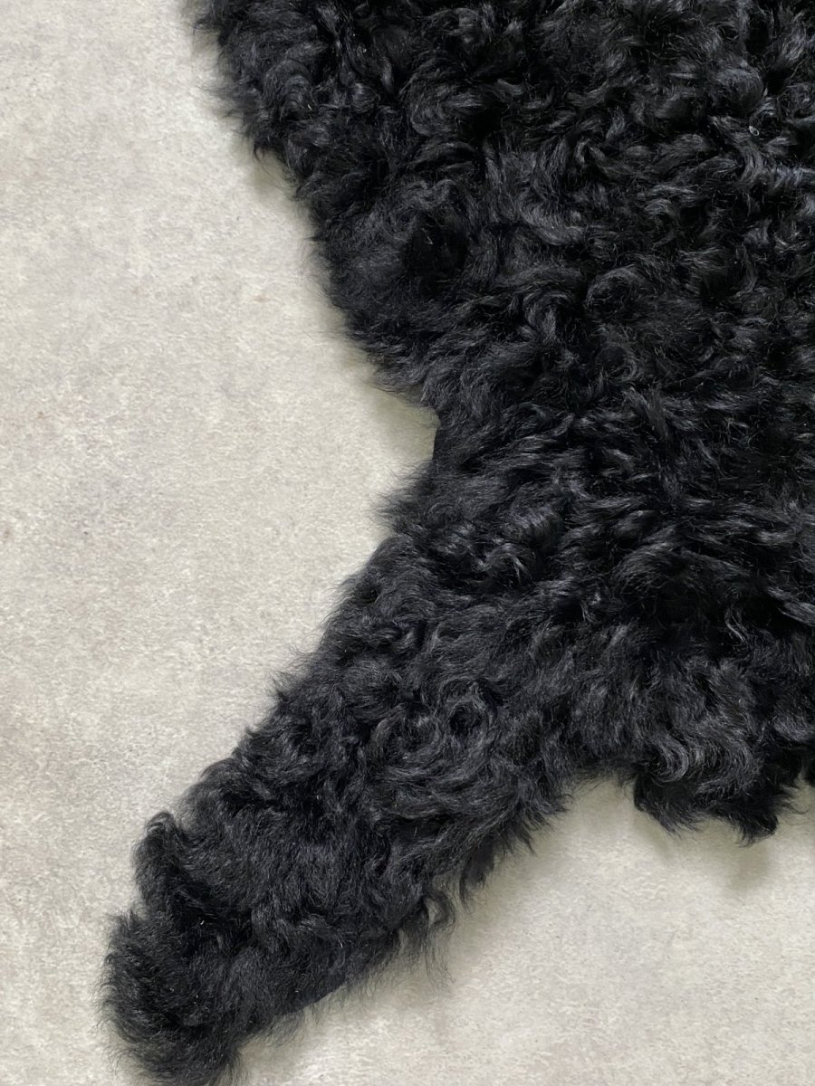 画像5: アルパカ毛皮　ブラック (5)