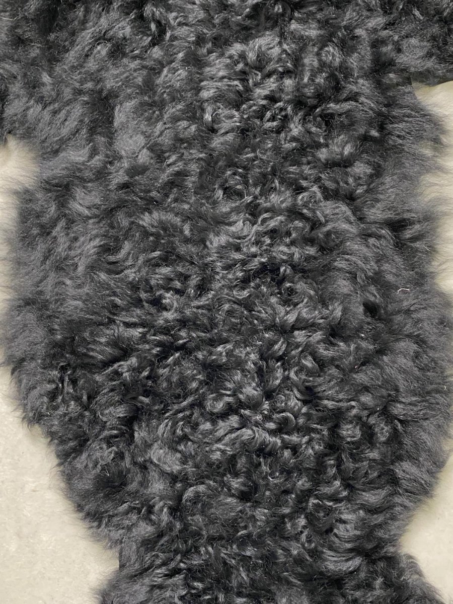 画像4: アルパカ毛皮　ブラック (4)