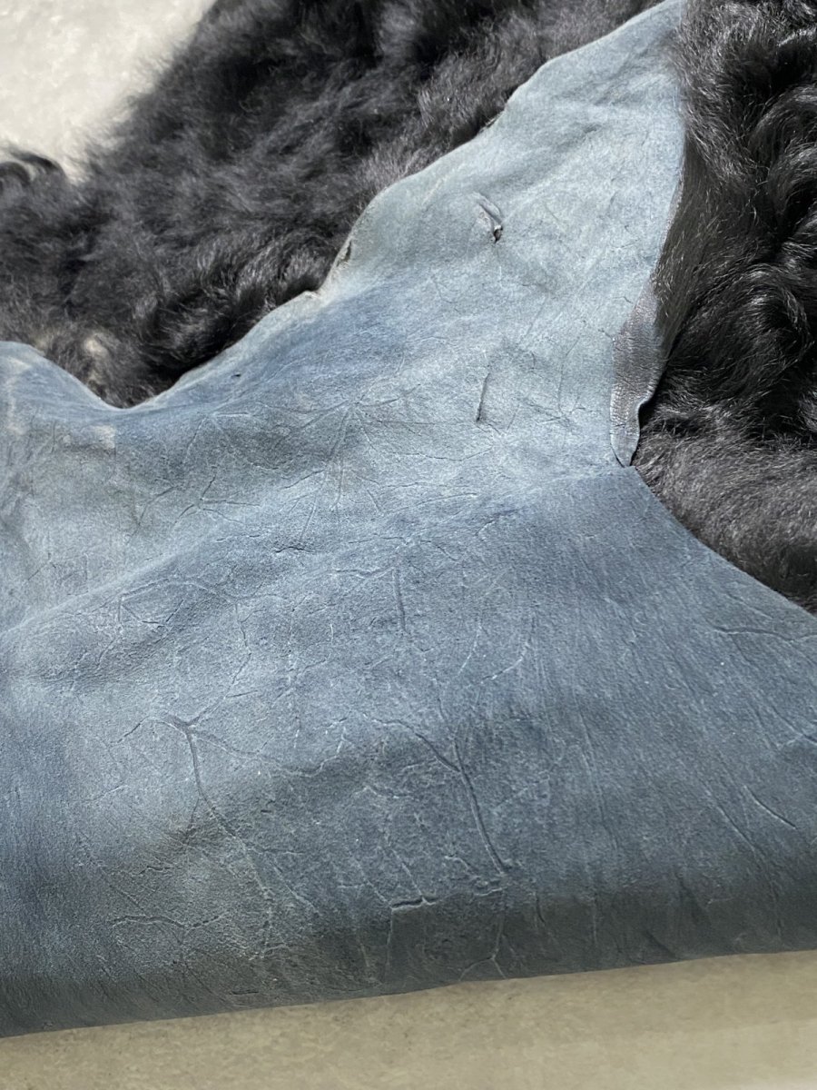 画像9: アルパカ毛皮　ブラック (9)