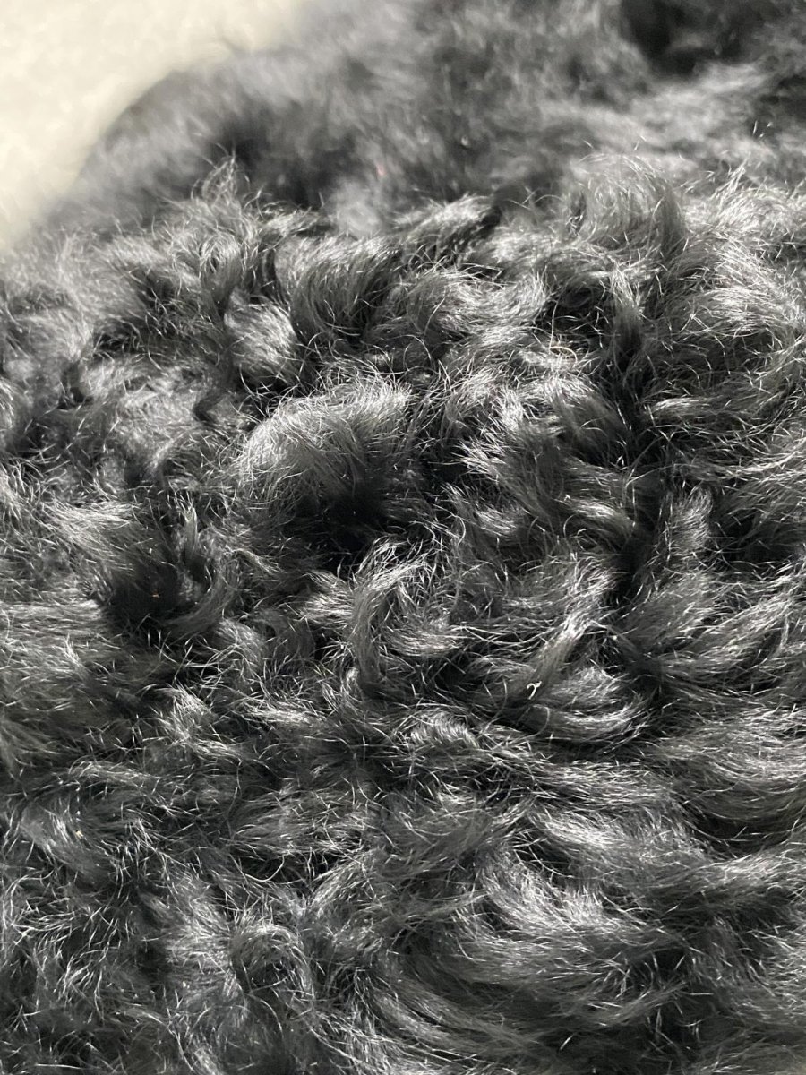 画像8: アルパカ毛皮　ブラック (8)