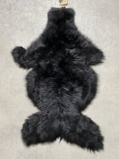 画像1: アルパカ毛皮　ブラック (1)