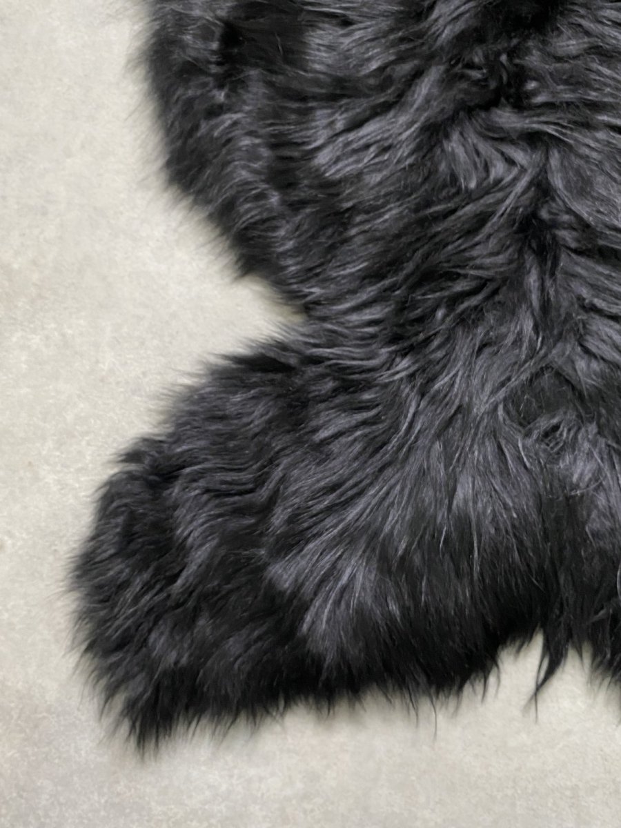 画像5: アルパカ毛皮　ブラック (5)
